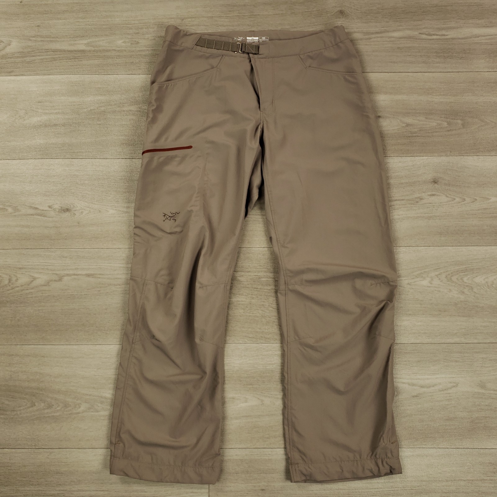 Pantalones Arc'teryx Psiphon SL 32 X 29 Gris/Marrón Bolsillo Carga Ligero Logo