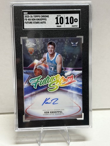 2025-26 Topps Chrome Future Stars Rookie Auto Kon Knueppel FS-KK