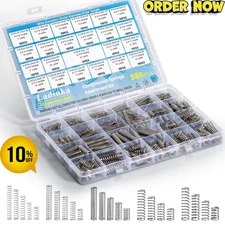 380PCS Stainless Steel Compression Springs Assortment Kit - Small & Tiny Springs