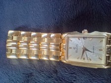 Vintage Elgin FM330-040 Gold Tone Quartz Watch w/Date