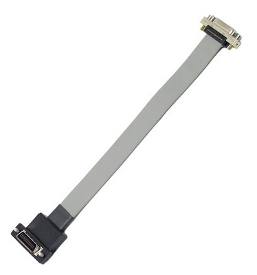 Cam Link Ribbon Cable 8'' Extension - Low Profile, Right-Angle to Panel Bulkhead