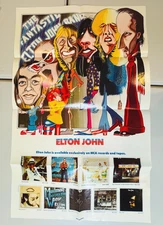 VINTAGE Elton John The Fantastic Elton John Band Promo POSTER Mca Promotional