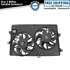 Radiator Dual Cooling Fan Assembly Fits 95-00 Contour 99-02 Cougar Mystique
