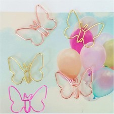 Cute Paper Clips, Butterfly Paperclips, Smooth Metal Paper Clips for File