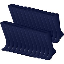 24 Pairs Soccer Socks Youth Football Softball Baseball Team Sock Bulk Unisex ...