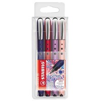 Stabilo Worker®+ Medium Naturecolors Wildflower Tintenroller PreußIschblau,...