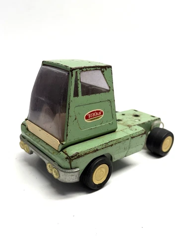 Vintage 70's TONKA CAR/Truck Green Metal Vehicle Toy