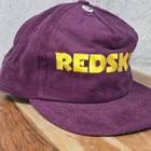 VTG Starline Washington Redskins Corduroy Snapback Hat Maroon Yellow Logo TAIWAN — photo 2