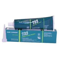 Dowsil 3138372 Silicone Sealant, 4 Oz, Tube, White, Silicone Base, 732