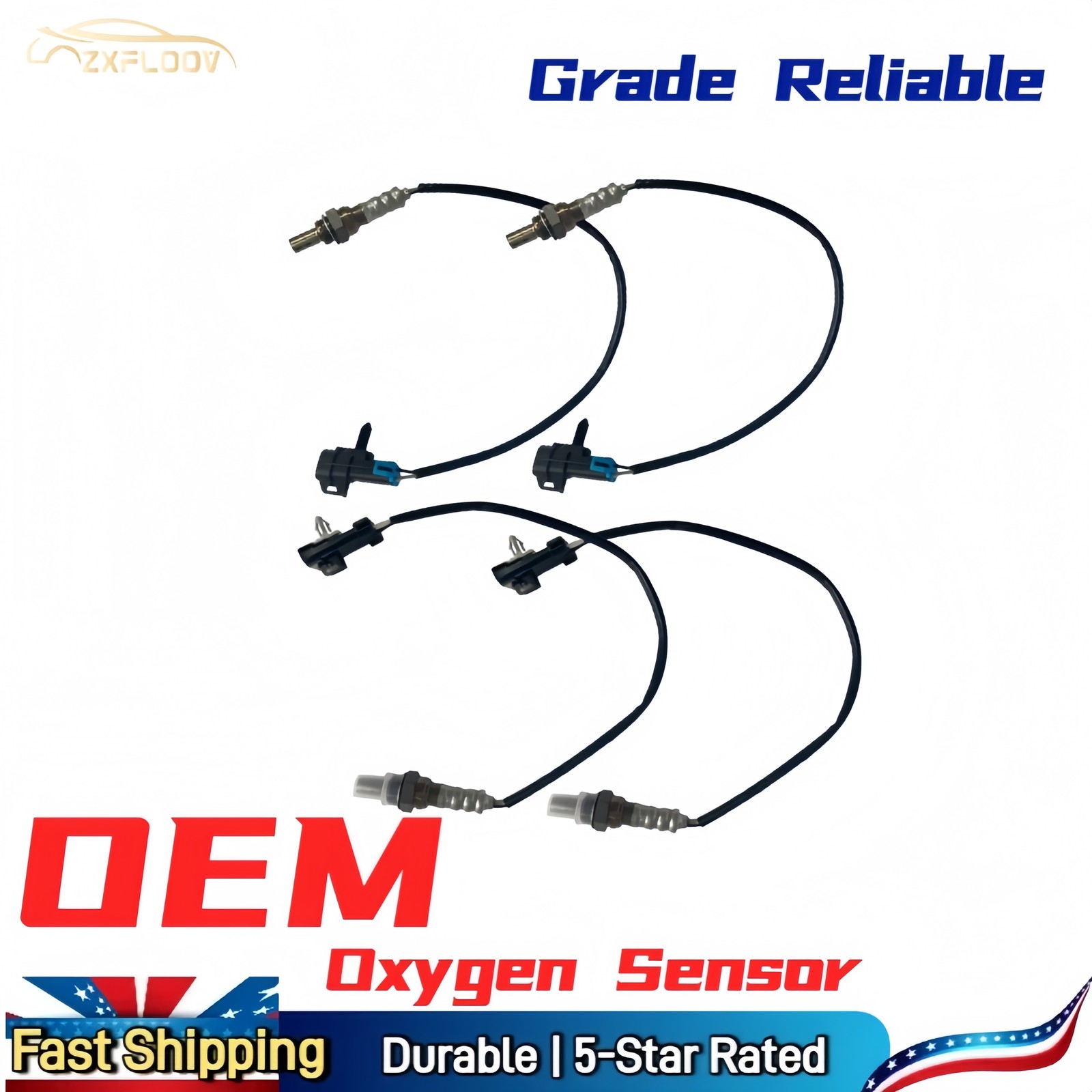 4PCS Up&Down O2 Sensors,EPA Compliant,Exact Fit for Chevy GMC Buick Cadillac