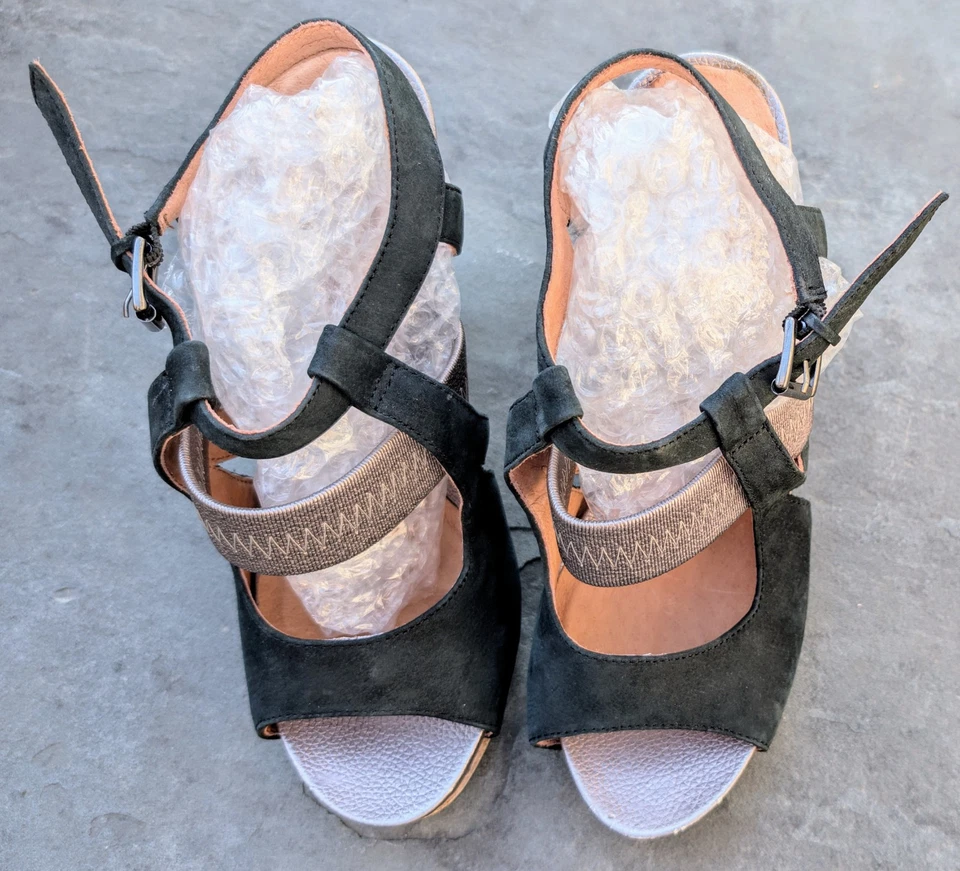 Zapatos para mujer Aldo EE. UU. 7,5 / UE 38 plataforma de madera, tacones geométricos con tiras *Leer Foto 4 de 4