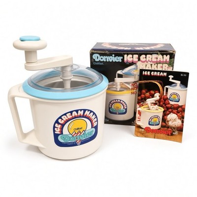 Donvier Chillfast Ice Cream Maker   Hand Crank   Made in Japan   W Box & Booklet
