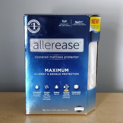 Mattress Protector Full Size Maximum Allergy Protection AllerEase