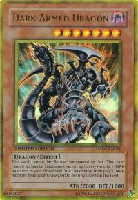 YuGiOh Dark Armed Dragon GLD2-IT031 Gold Rare Italienisch Good unl.