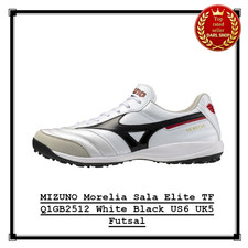 MIZUNO Morelia Sala Elite TF Q1GB2512 White Black US6 UK5 Futsal