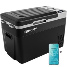 EUHOMY 32QT 12 Volt Refrigerator, Electric Cooler, Usable Battery, -4  68  