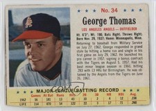 1963 Post ( Pictured) George Thomas ( Pictured) Lee Thomas #34 9u0