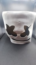Happy Smile Marshmello Latex Full Head LED Lighting Mask for DJ Party Costume