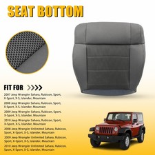 Front Driver Bottom Side Seat Cover For Fit 2007-2010 Jeep Wrangler Gray Oem