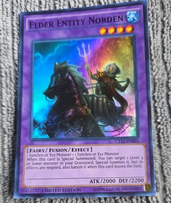 Yugioh Elder Entity Norden CT12-EN003 Super Rare Limited Edition 
