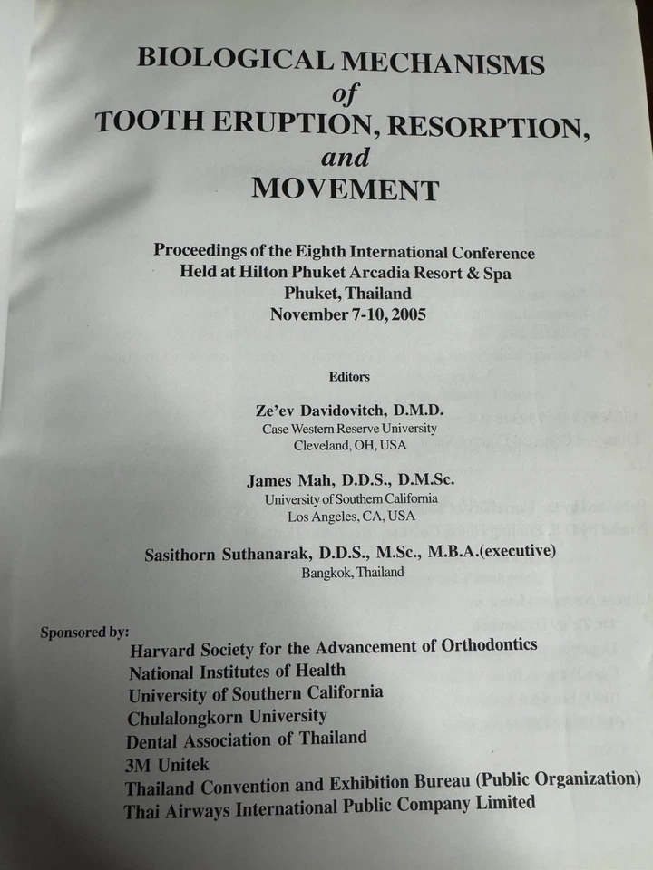 Dentistry: Biological Mechanisms of Tooth Eruption, Resorption & Movement (2006) - Image 2 of 4
