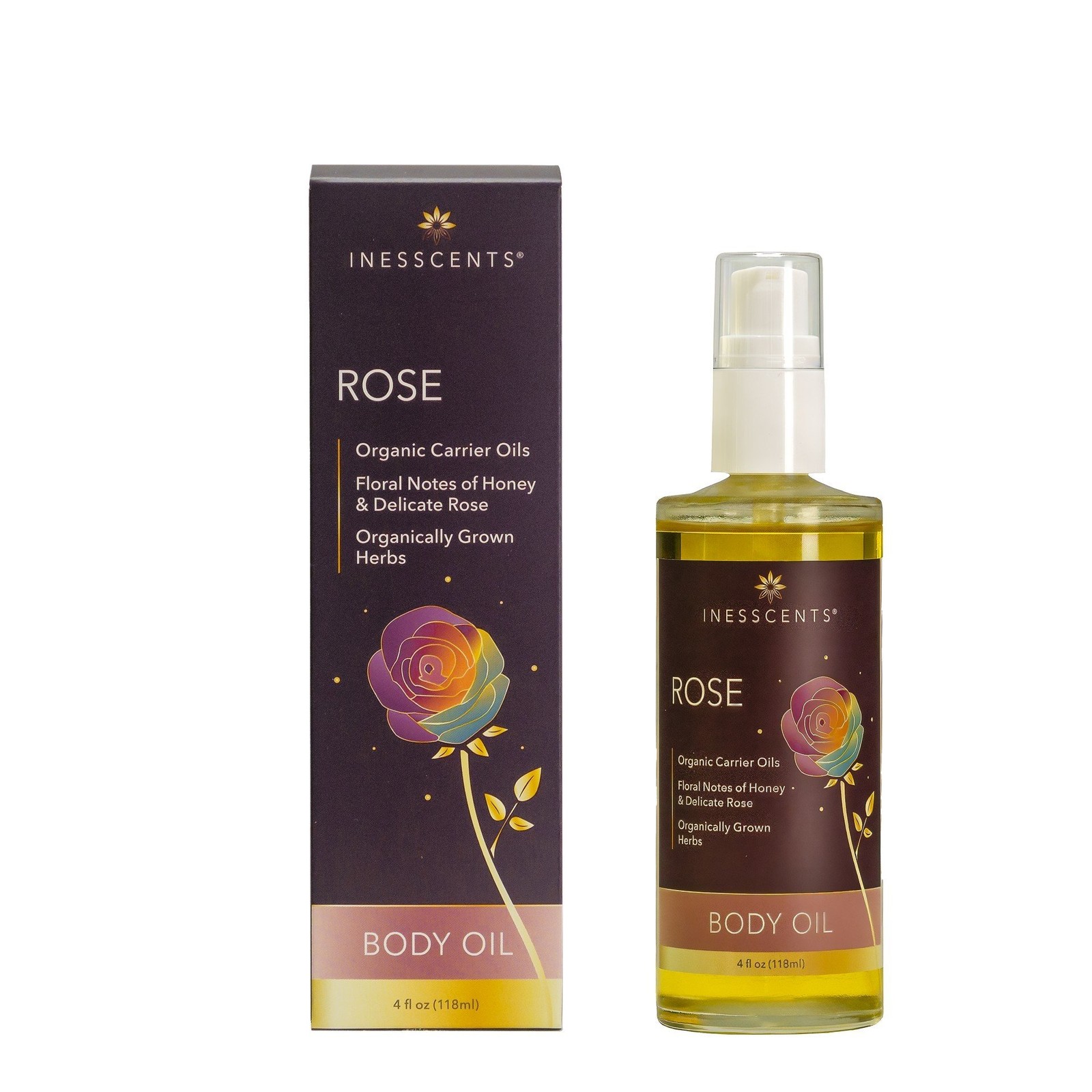 Содержит ароматические растительные компоненты Розовое масло для тела 4 жидких унции масла 6190₽