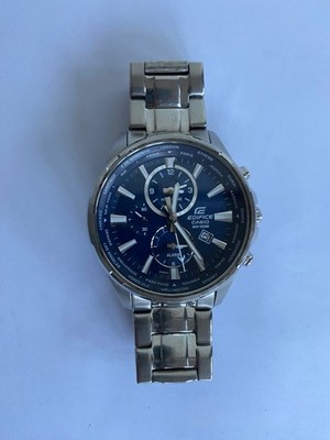 Casio Edifice Dual Dial World Time (5468) EFR - 304 DY Steel Watch WR 100M