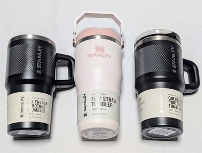 Stanley IceFlow Rose Quartz with Flip Straw 20oz & Two Quencher Protour Tumblers