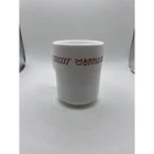 Vintage Waffle House Milk Glass Mug Arcopal France Advertising Food Collectible