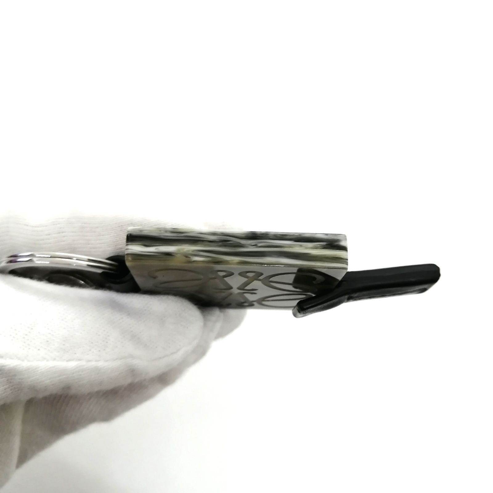 LOEWE Keyring Keychain Marble Pattern Anagram Squ… - image 9