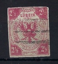L&uuml;beck Mi 4 &deg; gep. W. Engel BPP, mE 1.200&euro;, M&auml;ngel (TT03658)
