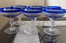 Crystal Cut-Clear Cobalt Blue CHAMPAGNE Or MA...