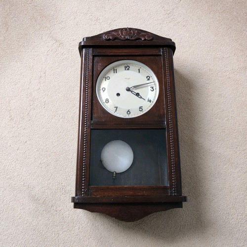 Kienzle Germany Pendulum Wall Clock Key Chiming Wind Up Striking 1920s Antique - Picture 14 of 24