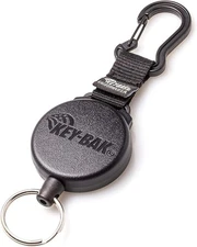 KEY-BAK SECURIT Heavy Duty Retractable Keys Holder Clip Closure Retractable Cord
