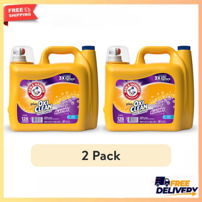 2 Pack Arm and Hammer Fresh Burst Liquid Laundry Detergent 166.5 oz 256 Loads HE