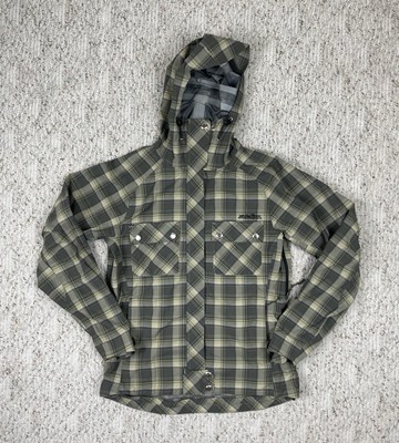 Sz Medium Women s Solstice Microshed Full Zip Ski Snowboarding Jacket Checker 