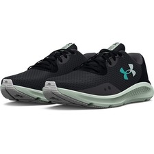 Under Armour 3024889 Women's UA Charged Pursuit 3 Shoes, Jet Gray/Sea, Size 10.5