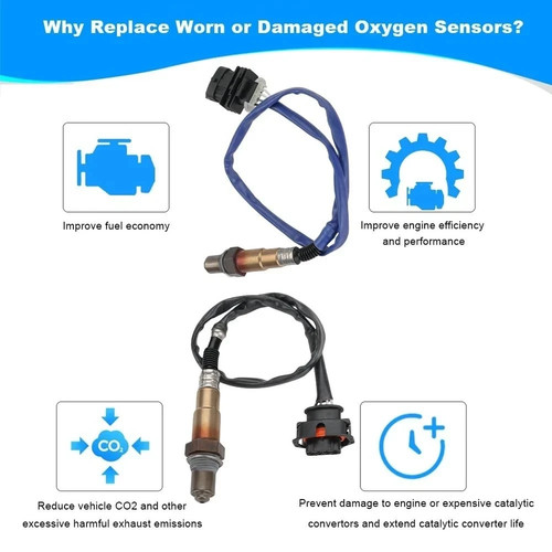 2PCS O2 Oxygen Sensor Replacement for 2013-2021 Buick Encore 1.4L, 2012-2020 Che - 第 5/7 張圖片