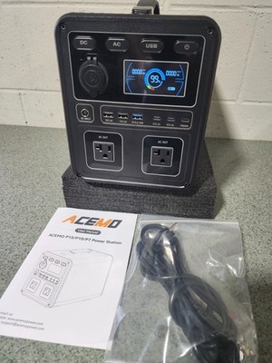 ACEMO Power Station P7 666Wh LiFePO4 with 2×700W AC Outputs & 360W