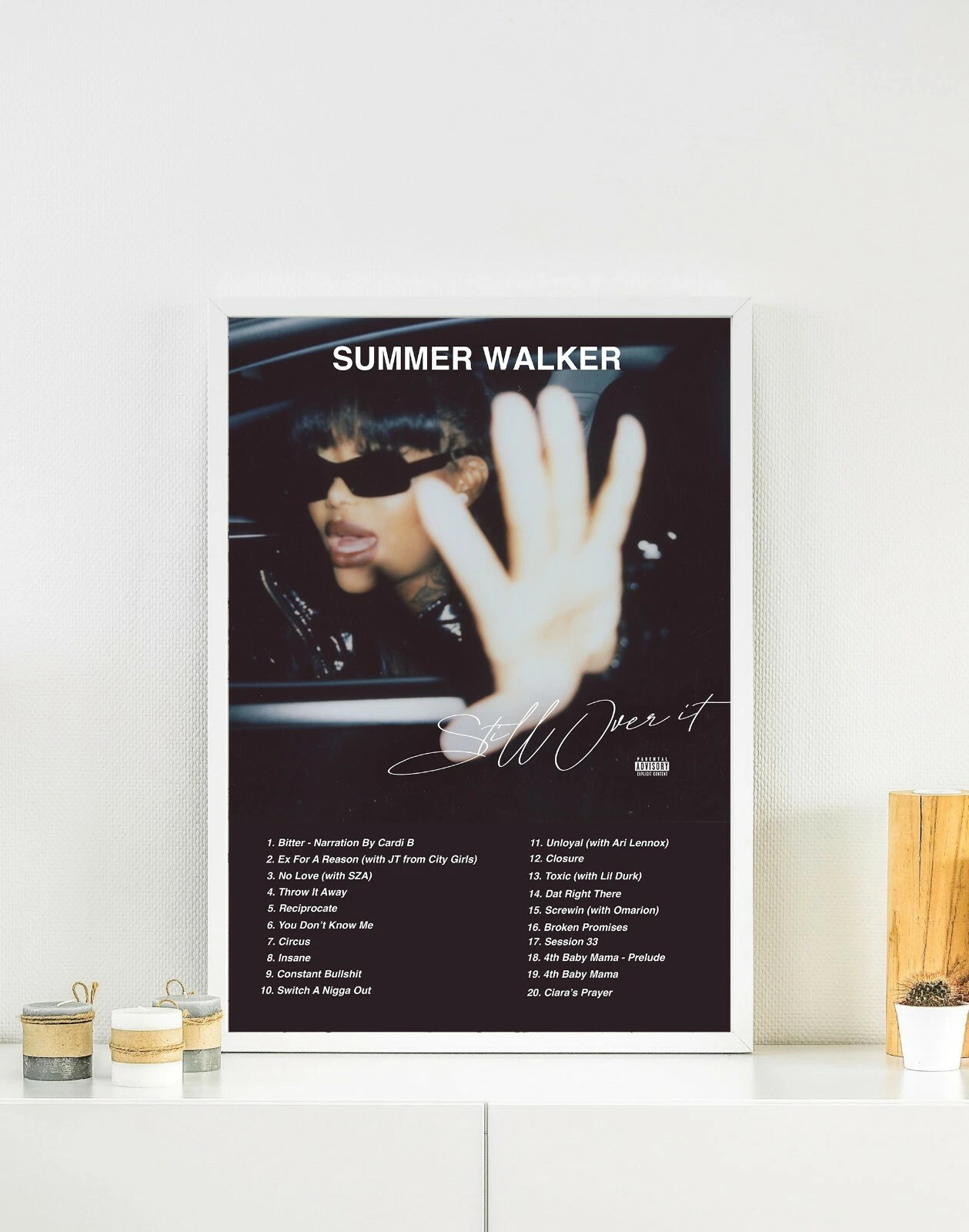 Summer Walker Still Over It Album Premium Poster Artwork and Tracklist