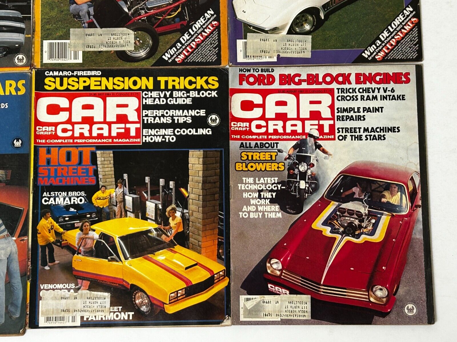 CAR CRAFT Performance Magazine 1980 1981 1982 9pc Lot Enthusiast Muscle Hot Rod