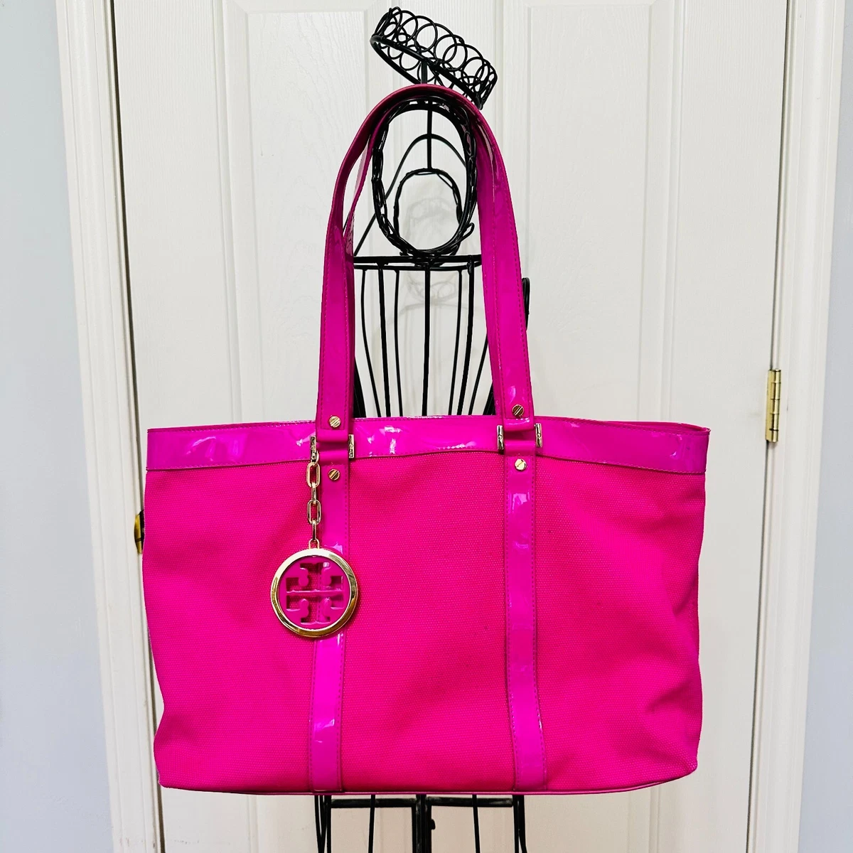 Tory burch hot pink clearance bag