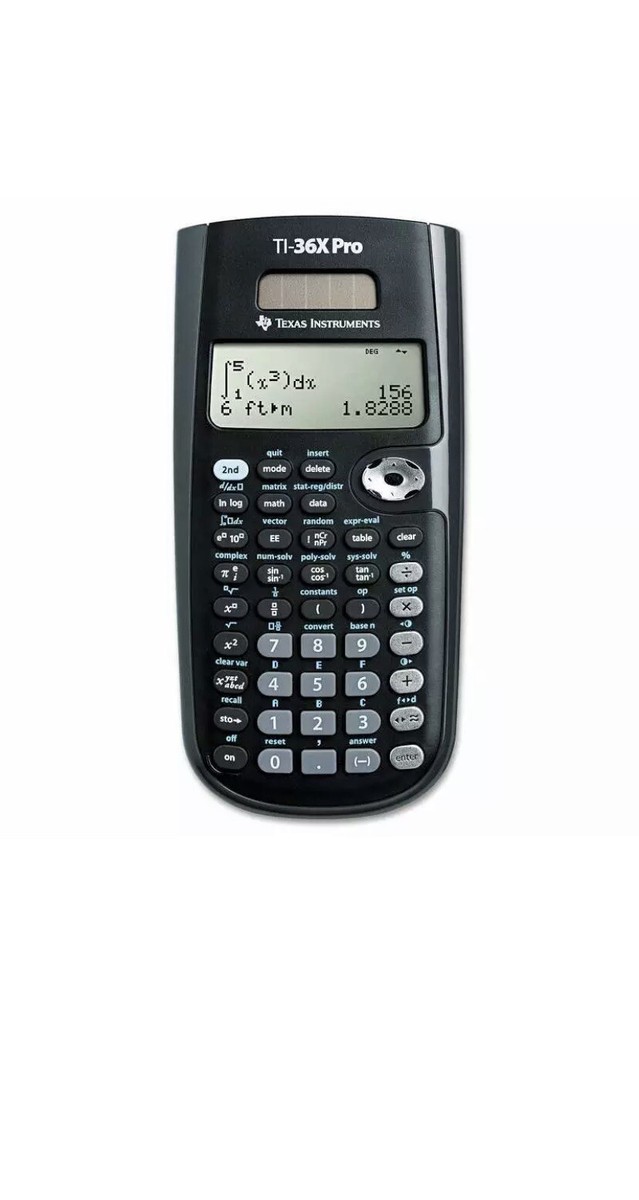 Texas Instruments TI-36X Pro Scientific Calculator, 16-Digit LCD  033317203666