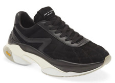 Rag Bone Womens Legacy Runner Sneaker Black Suede Leather Size 39.5 / US 9.5