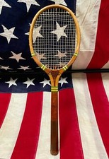 Vintage 1930s Narragansett 'Forty' Wood Tennis Racquet Standard Antique Display