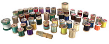 Thread on Wood Spools Lot 51 Mercerized Boilfast Star Coats  Clarks Talon VTG