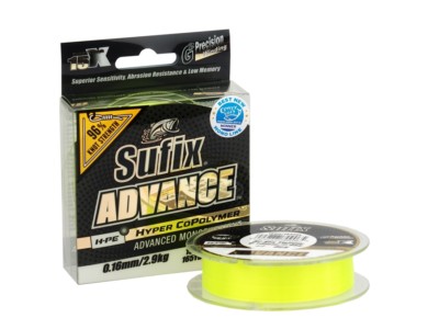 Sufix Advance Hi-Vis Yellow 150m Monofile Schnüre