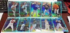2015 Bowman Chrome Draft Picks Sky Blue Refractor Lot 10 w/Willy Adames, Renfroe
