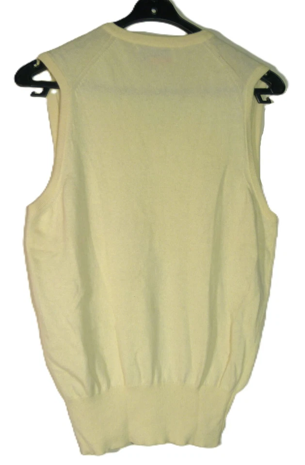 BALLANTYNE Kaschmir Weste Pullunder Damen Top gr. 38´´ / 97 cm Gelb Pullover - Bild 4 von 4