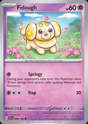 Pokemon Fidough (98/285) Scarlet & Violet LP | eBay